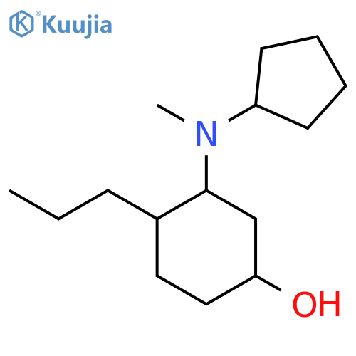 3-[Cyclopentyl(methyl)amino]-4-propylcyclohexan-1-ol structure