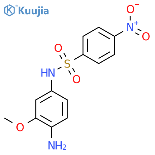 N-(4-amino-3-methoxyphenyl)-4-nitrobenzene-1-sulfonamide structure