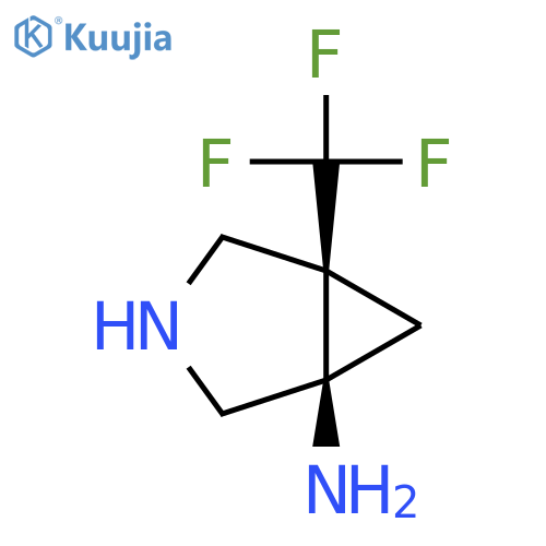 rac-(1R,5R)-5-(trifluoromethyl)-3-azabicyclo[3.1.0]hexan-1-amine structure