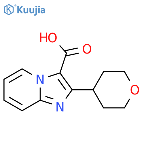 2-(oxan-4-yl)imidazo1,2-apyridine-3-carboxylic acid structure
