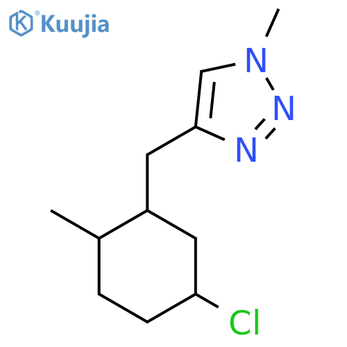 4-[(5-chloro-2-methylcyclohexyl)methyl]-1-methyl-1H-1,2,3-triazole structure