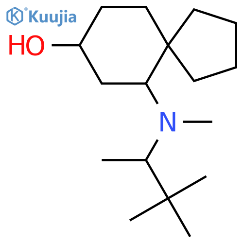 6-[(3,3-Dimethylbutan-2-yl)(methyl)amino]spiro[4.5]decan-8-ol structure