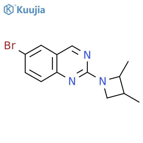 6-Bromo-2-(2,3-dimethylazetidin-1-yl)quinazoline structure