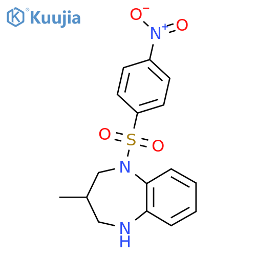 3-methyl-1-(4-nitrobenzenesulfonyl)-2,3,4,5-tetrahydro-1H-1,5-benzodiazepine structure
