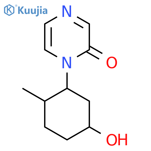 1-(5-Hydroxy-2-methylcyclohexyl)-1,2-dihydropyrazin-2-one structure