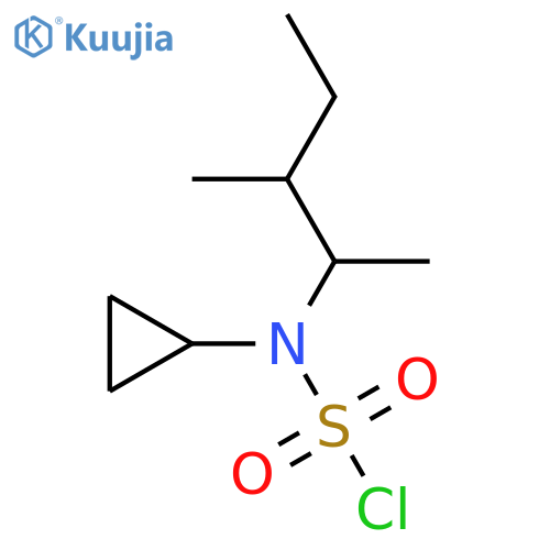 N-cyclopropyl-N-(3-methylpentan-2-yl)sulfamoyl chloride structure