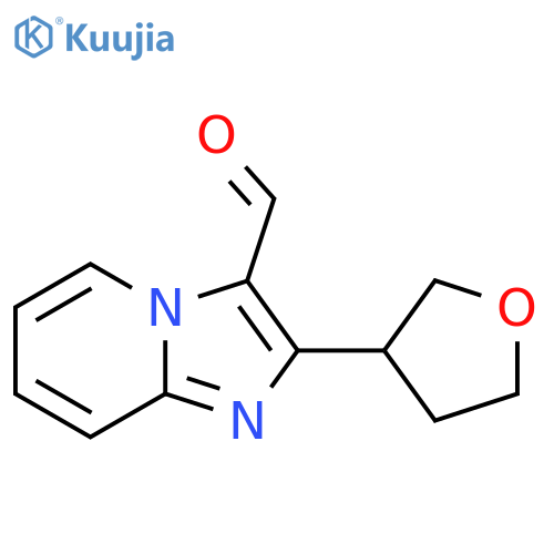 2-(oxolan-3-yl)imidazo1,2-apyridine-3-carbaldehyde structure
