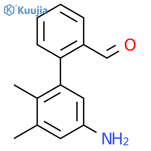 2-(5-amino-2,3-dimethylphenyl)benzaldehyde structure
