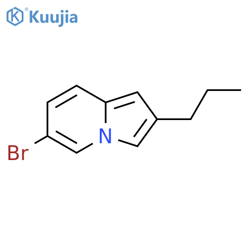 6-Bromo-2-propylindolizine structure