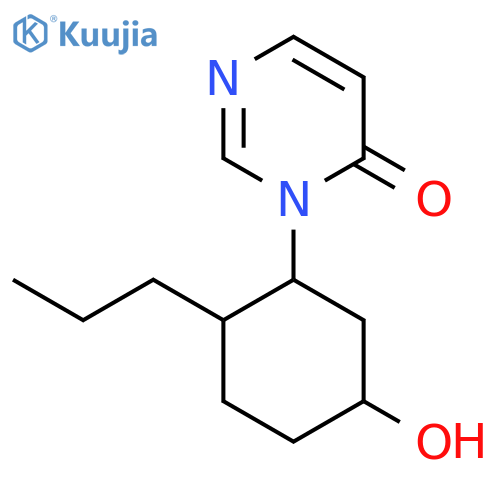 3-(5-Hydroxy-2-propylcyclohexyl)-3,4-dihydropyrimidin-4-one structure