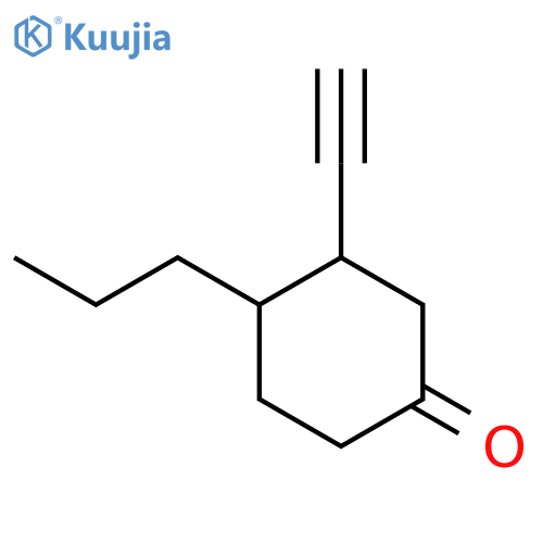 3-Ethynyl-4-propylcyclohexan-1-one structure