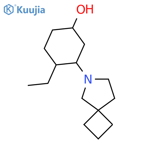 3-{6-Azaspiro[3.4]octan-6-yl}-4-ethylcyclohexan-1-ol structure