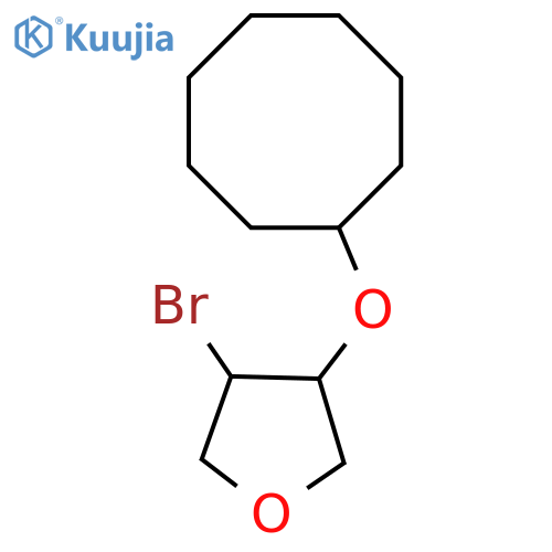 3-bromo-4-(cyclooctyloxy)oxolane structure