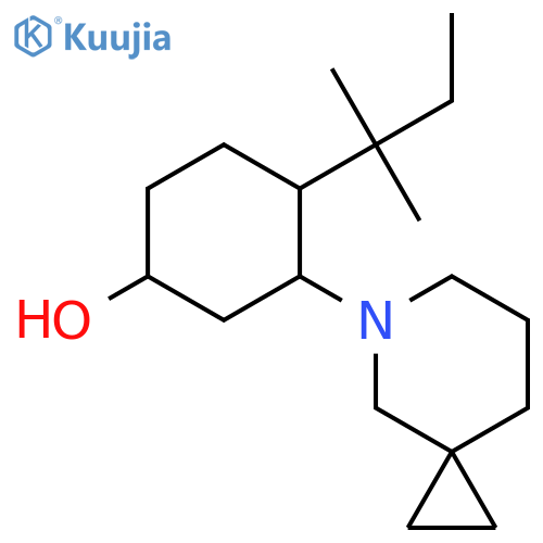 3-{5-Azaspiro[2.5]octan-5-yl}-4-(2-methylbutan-2-yl)cyclohexan-1-ol structure