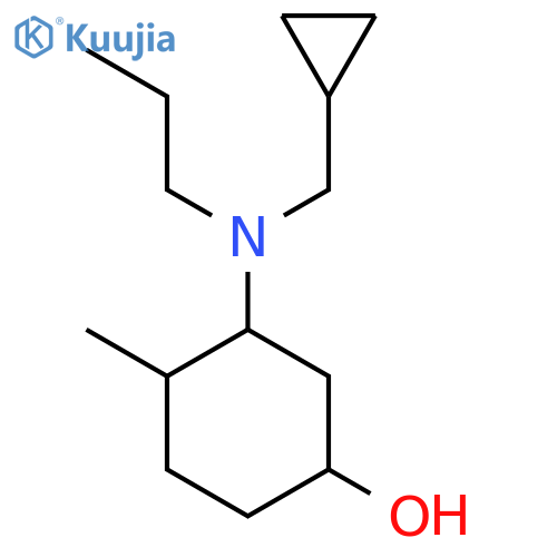 3-[(Cyclopropylmethyl)(propyl)amino]-4-methylcyclohexan-1-ol structure