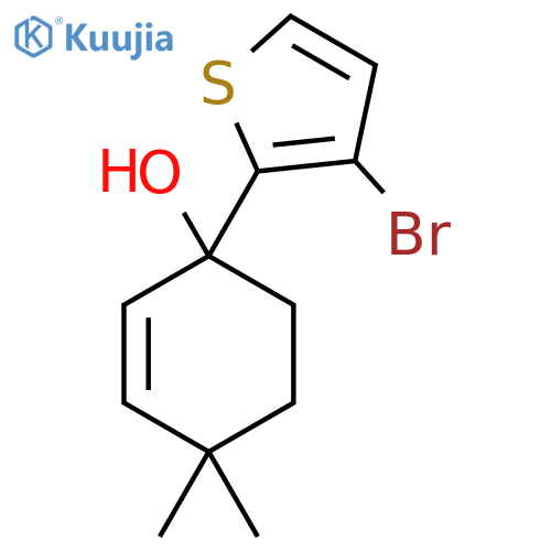 1-(3-Bromothiophen-2-yl)-4,4-dimethylcyclohex-2-en-1-ol structure