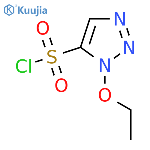1-ethoxy-1H-1,2,3-triazole-5-sulfonyl chloride structure