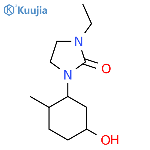 1-Ethyl-3-(5-hydroxy-2-methylcyclohexyl)imidazolidin-2-one structure