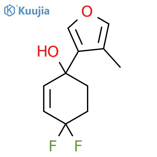 4,4-Difluoro-1-(4-methylfuran-3-yl)cyclohex-2-en-1-ol structure