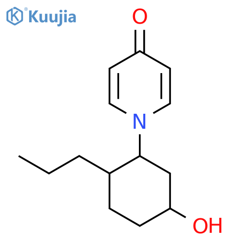 1-(5-Hydroxy-2-propylcyclohexyl)-1,4-dihydropyridin-4-one structure