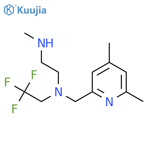 (4,6-dimethylpyridin-2-yl)methyl2-(methylamino)ethyl(2,2,2-trifluoroethyl)amine structure