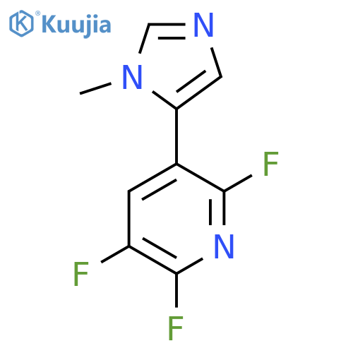 2,3,6-trifluoro-5-(1-methyl-1H-imidazol-5-yl)pyridine structure