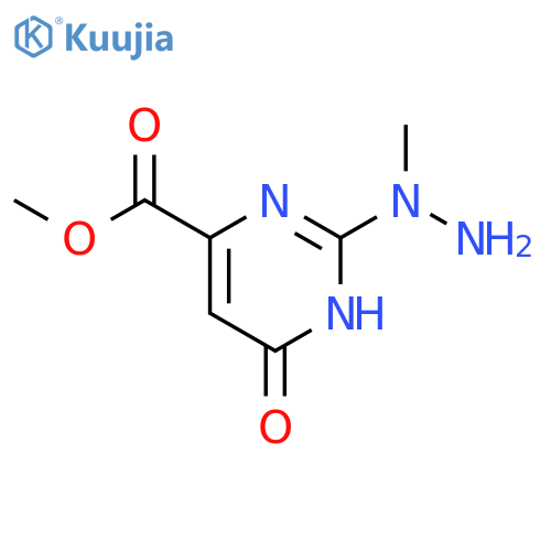 methyl 6-hydroxy-2-(1-methylhydrazin-1-yl)pyrimidine-4-carboxylate structure