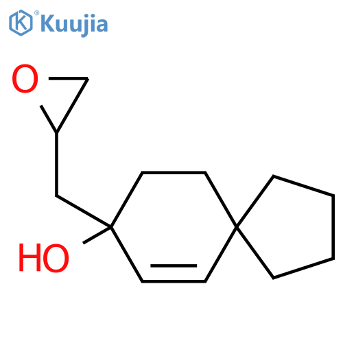 8-[(Oxiran-2-yl)methyl]spiro[4.5]dec-6-en-8-ol structure