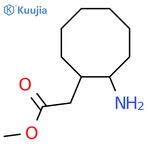 Methyl 2-(2-aminocyclooctyl)acetate structure