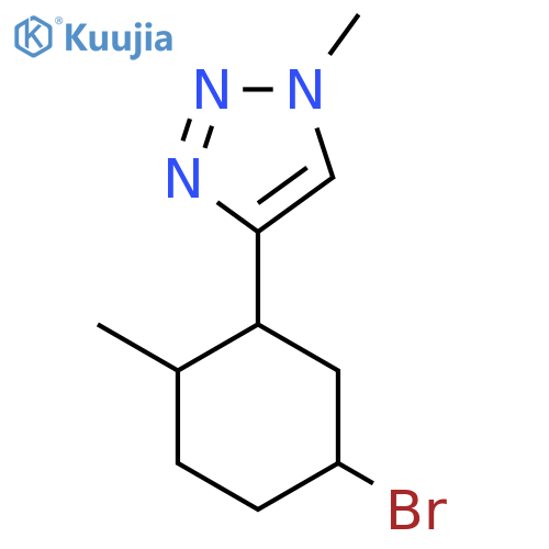 4-(5-bromo-2-methylcyclohexyl)-1-methyl-1H-1,2,3-triazole structure