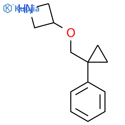 3-(1-phenylcyclopropyl)methoxyazetidine structure