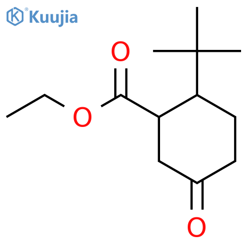 Ethyl 2-tert-butyl-5-oxocyclohexane-1-carboxylate structure