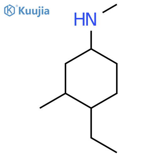 4-ethyl-N,3-dimethylcyclohexan-1-amine structure