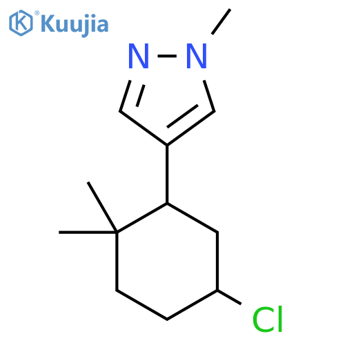 4-(5-chloro-2,2-dimethylcyclohexyl)-1-methyl-1H-pyrazole structure