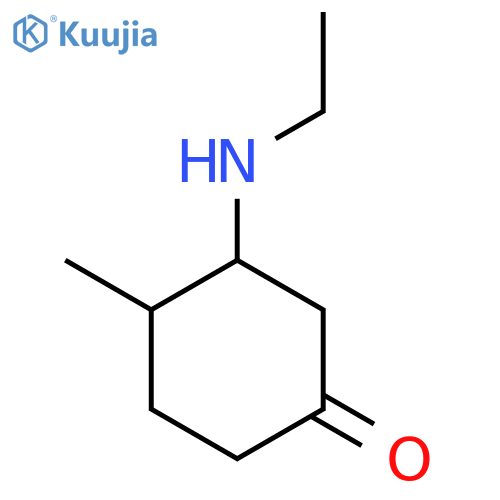 3-(Ethylamino)-4-methylcyclohexan-1-one structure