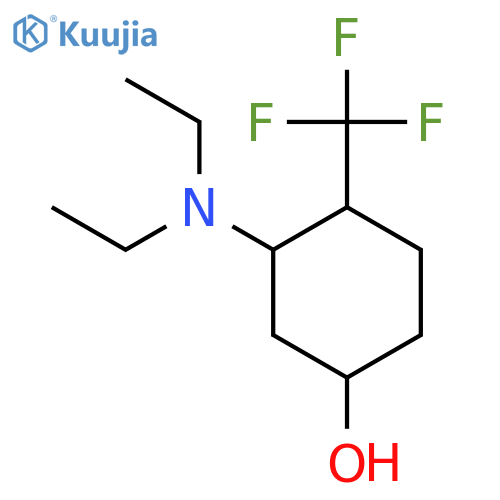 3-(Diethylamino)-4-(trifluoromethyl)cyclohexan-1-ol structure