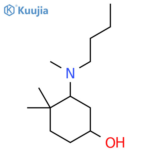 3-[Butyl(methyl)amino]-4,4-dimethylcyclohexan-1-ol structure