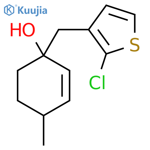 1-[(2-Chlorothiophen-3-yl)methyl]-4-methylcyclohex-2-en-1-ol structure