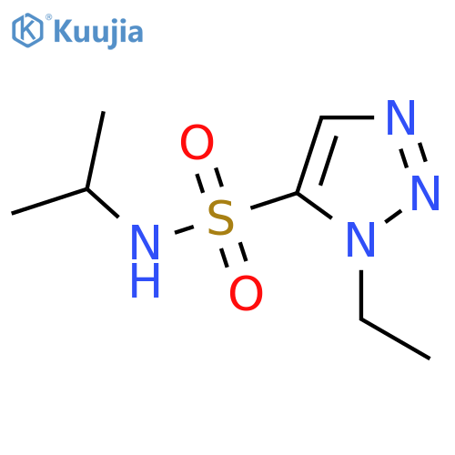 1-ethyl-N-(propan-2-yl)-1H-1,2,3-triazole-5-sulfonamide structure