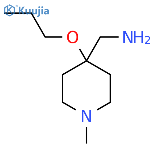 (1-methyl-4-propoxypiperidin-4-yl)methanamine structure