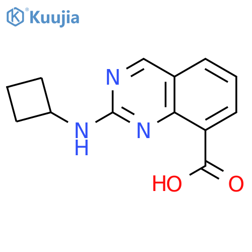 2-(Cyclobutylamino)quinazoline-8-carboxylic acid structure