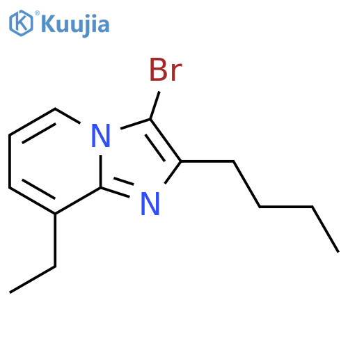 3-bromo-2-butyl-8-ethylimidazo1,2-apyridine structure