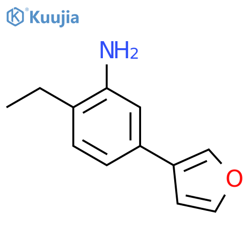 2-ethyl-5-(furan-3-yl)aniline structure