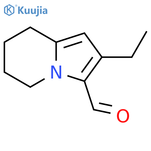 2-Ethyl-5,6,7,8-tetrahydroindolizine-3-carbaldehyde structure