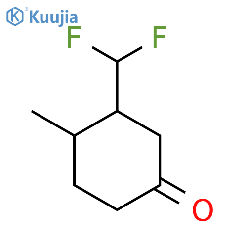 3-(Difluoromethyl)-4-methylcyclohexan-1-one structure