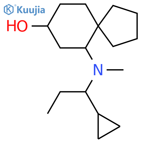 6-[(1-Cyclopropylpropyl)(methyl)amino]spiro[4.5]decan-8-ol structure