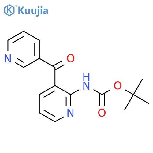 tert-butyl N-[3-(pyridine-3-carbonyl)pyridin-2-yl]carbamate structure
