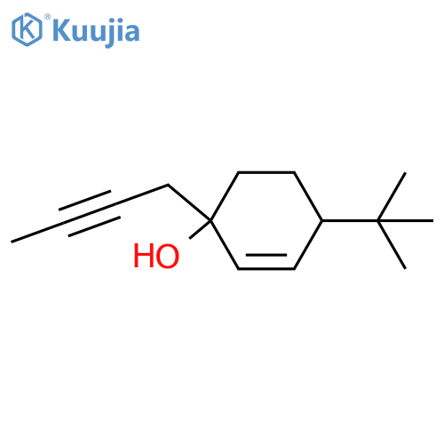 1-(But-2-yn-1-yl)-4-tert-butylcyclohex-2-en-1-ol structure