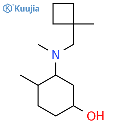 4-Methyl-3-{methyl[(1-methylcyclobutyl)methyl]amino}cyclohexan-1-ol structure