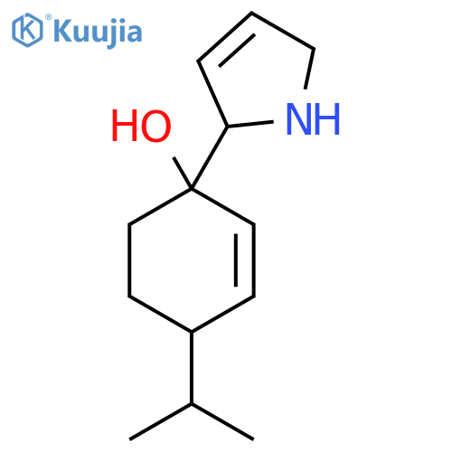 1-(2,5-dihydro-1H-pyrrol-2-yl)-4-(propan-2-yl)cyclohex-2-en-1-ol structure